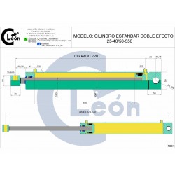 Cilindro D/E 25-40/50-550